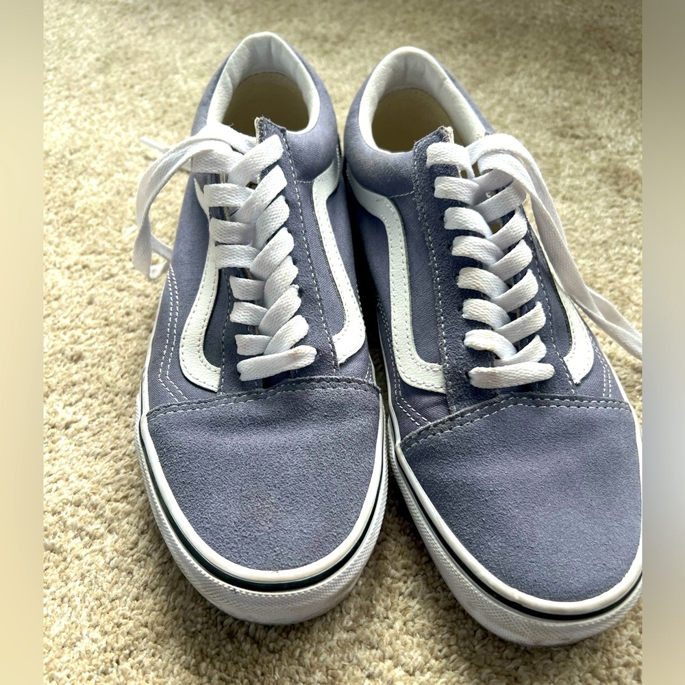 Vans Old Skool Sneakers - size 8.5W color Blue Granite/Pure White